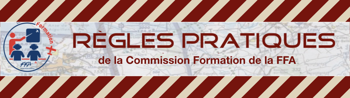 Les "Règles Pratiques" de la Commission Formation FFA
